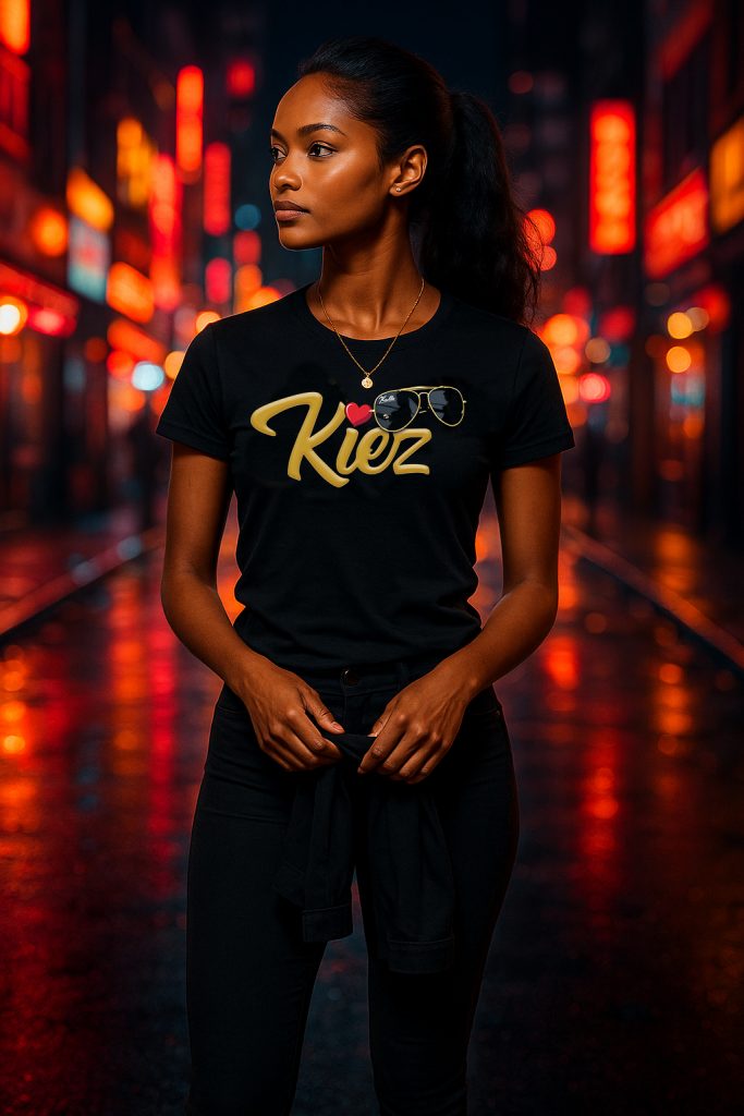 Damen T-Shirt Kiez Herz 2025 – Hamburger Kiez T-Shirt