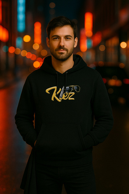 Hoodie black, Man Edition, Kiez Bullet