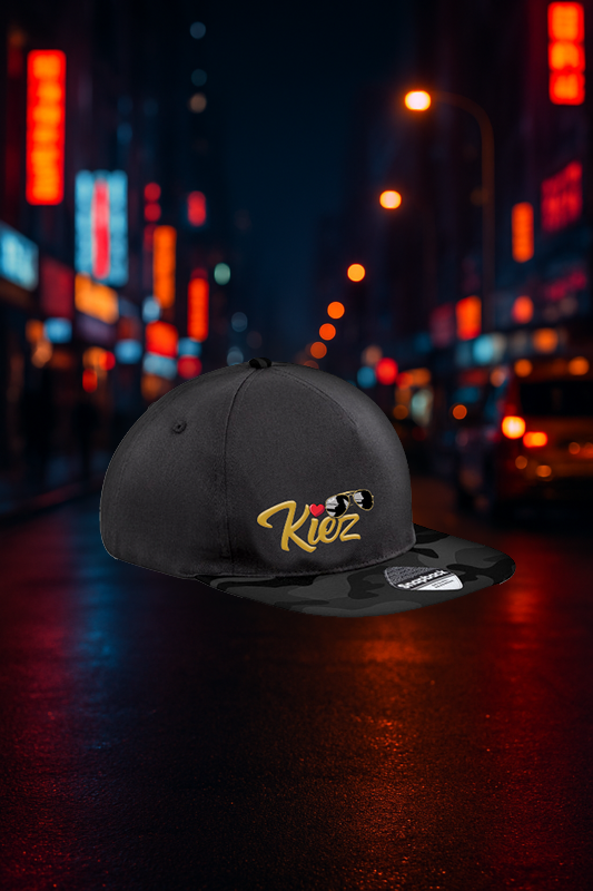 Camouflage Kiez Kappe HERZ – Black Edition