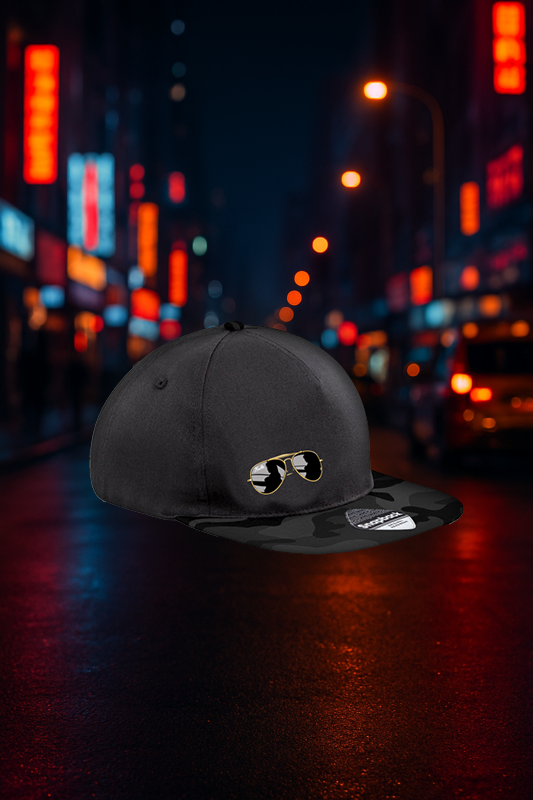 Camouflage Kiez Kappe Brille – Black Edition